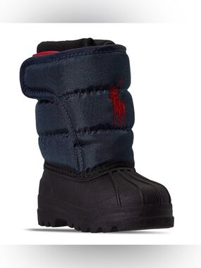 Ralph Lauren Black Textile Interior Kids Boot Toddler 7